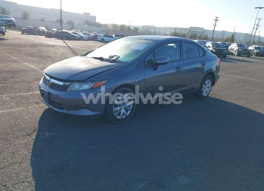Photo 2 of 2012 Honda Civic LX (VIN JHMFB2F5XCS005376)