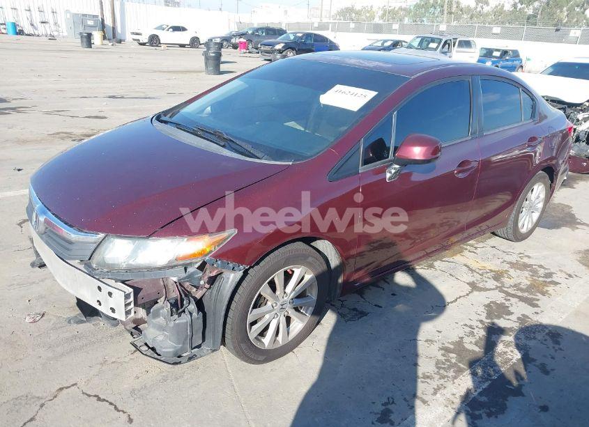 Photo 2 of 2012 Honda Civic EX (VIN JHMFB2F84CS001401)