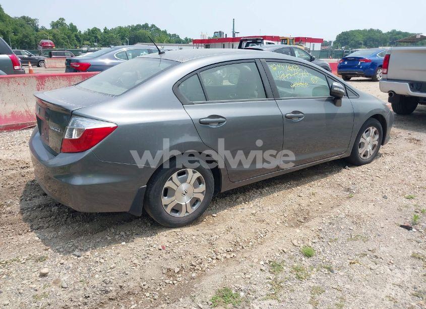 Photo 4 of 2012 Honda Civic HYBRID (VIN JHMFB4F20CS007090)