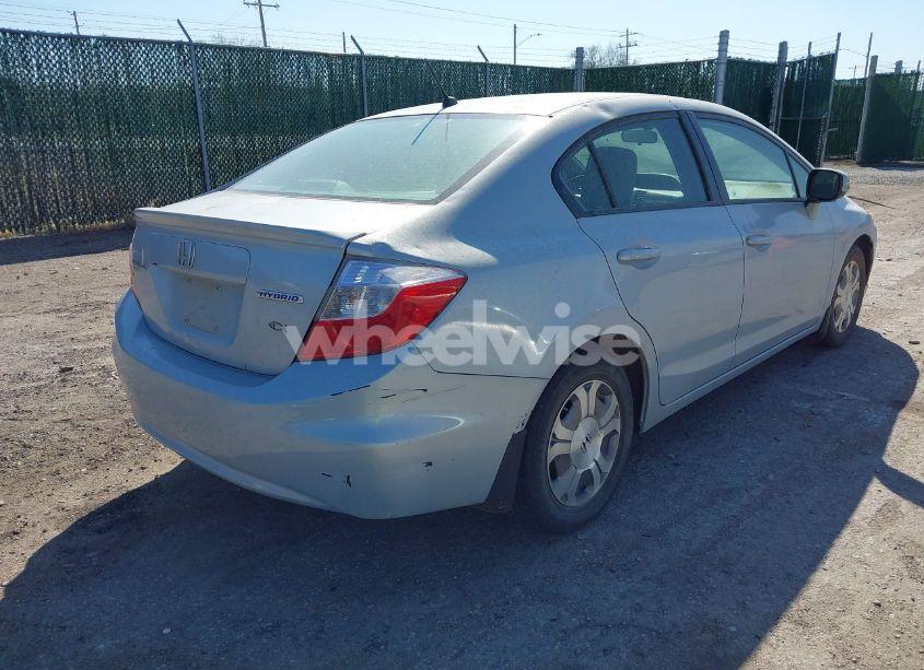 Photo 4 of 2012 Honda Civic HYBRID (VIN JHMFB4F24CS003723)
