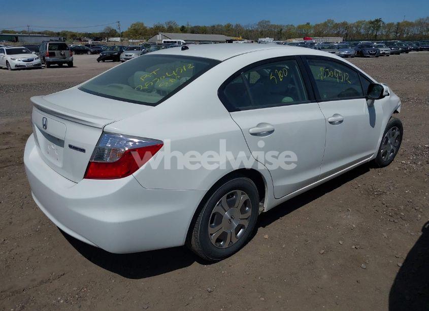 Photo 4 of 2012 Honda Civic HYBRID (VIN JHMFB4F24CS007240)