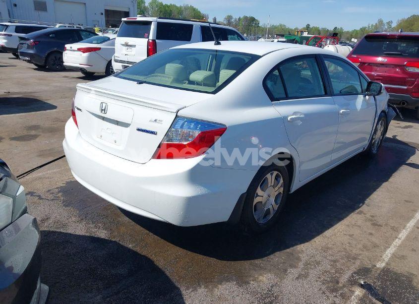 Photo 4 of 2012 Honda Civic HYBRID (VIN JHMFB4F24CS011319)