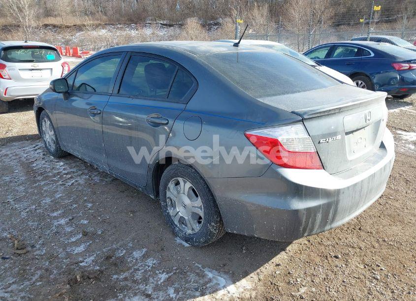 Photo 3 of 2012 Honda Civic HYBRID (VIN JHMFB4F26CS004260)