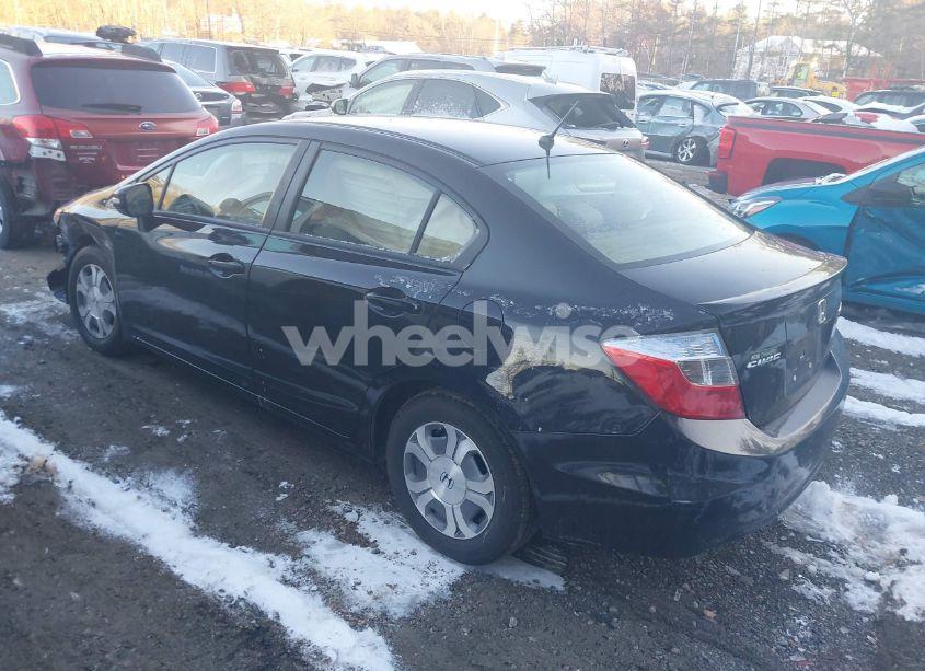 Photo 3 of 2012 Honda Civic HYBRID BASE (CVT) (VIN JHMFB4F27CS011329)