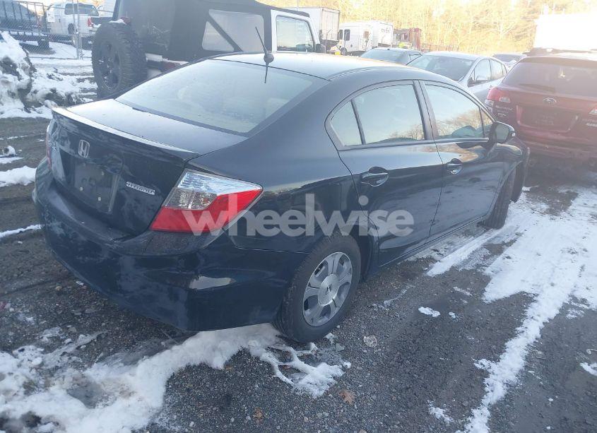 Photo 4 of 2012 Honda Civic HYBRID BASE (CVT) (VIN JHMFB4F27CS011329)
