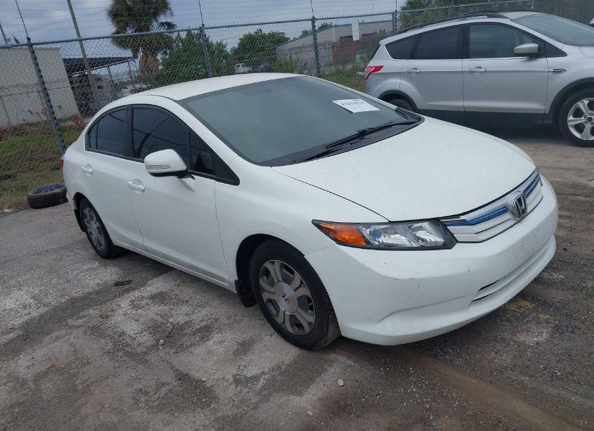 2012 Honda Civic HYBRID BASE (CVT) (VIN JHMFB4F28CS001568) main photo