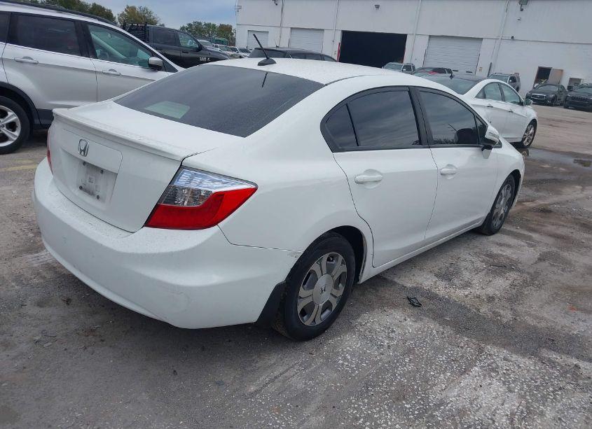 Photo 4 of 2012 Honda Civic HYBRID BASE (CVT) (VIN JHMFB4F28CS001568)