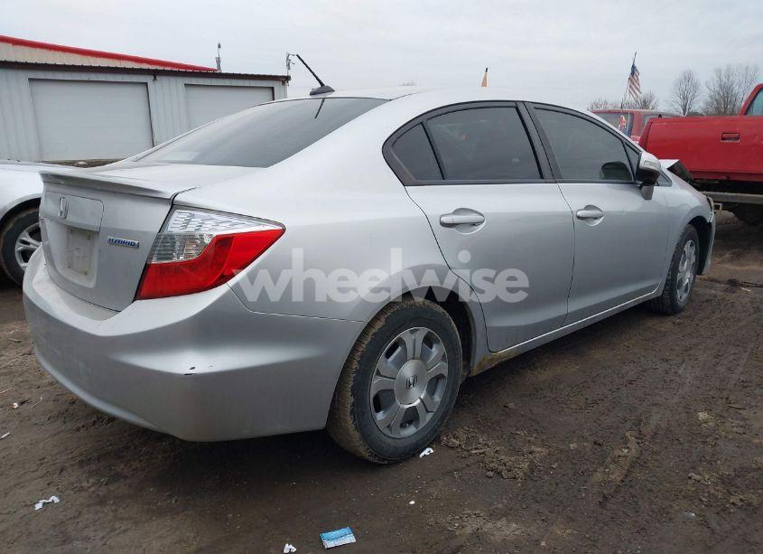 Photo 4 of 2012 Honda Civic HYBRID (VIN JHMFB4F33CS005844)
