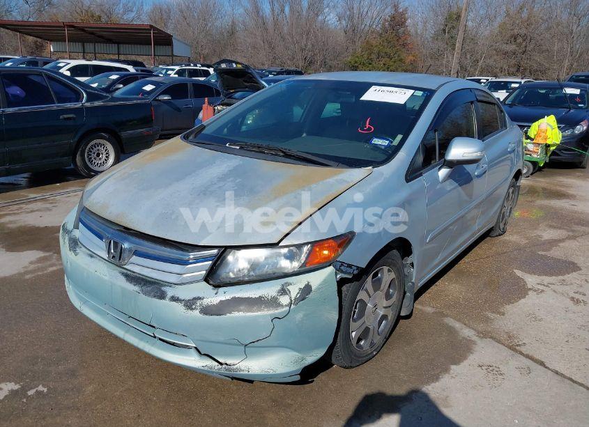 Photo 2 of 2012 Honda Civic HYBRID (VIN JHMFB4F37CS001053)