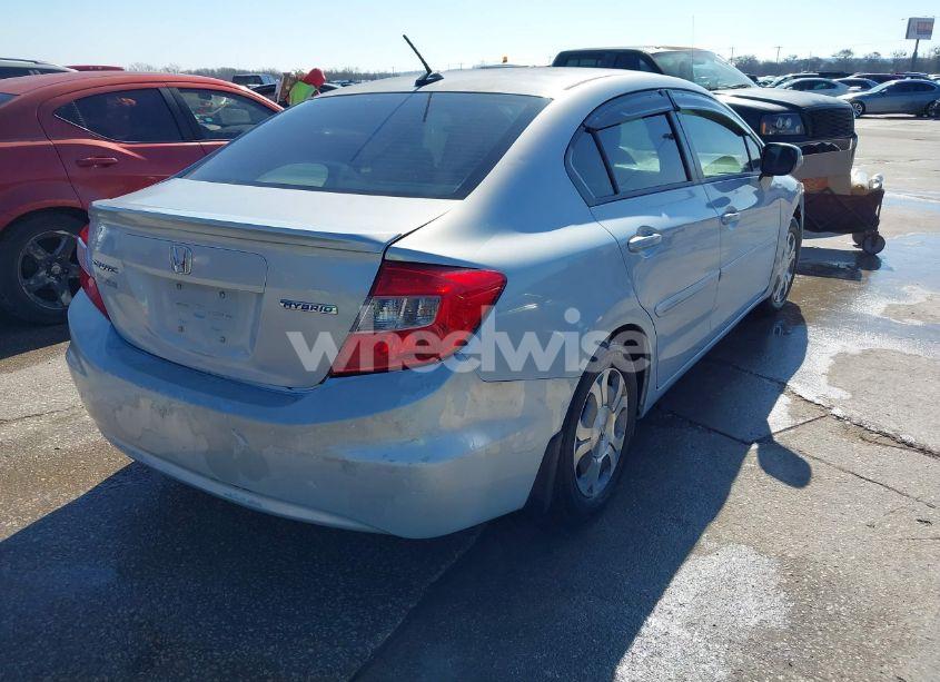 Photo 4 of 2012 Honda Civic HYBRID (VIN JHMFB4F37CS001053)