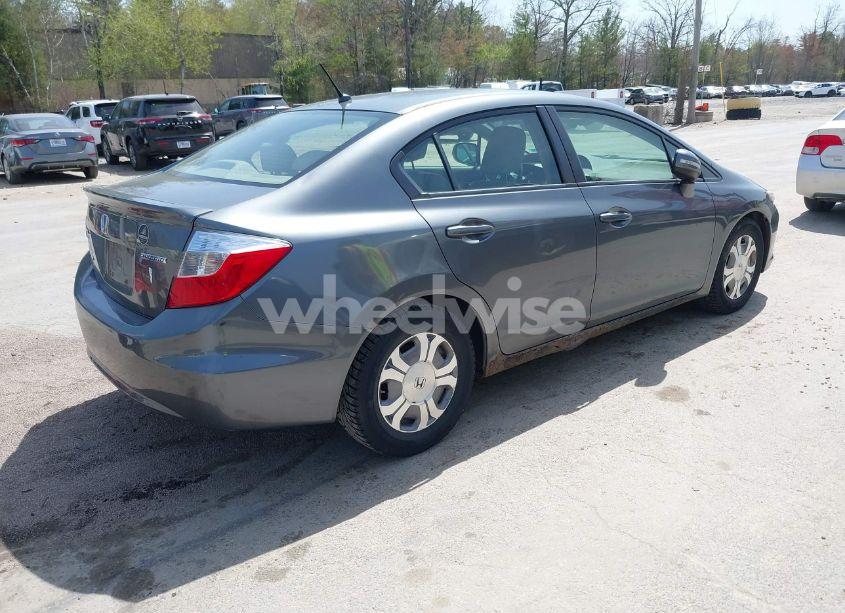 Photo 4 of 2012 Honda Civic HYBRID (VIN JHMFB4F37CS002848)