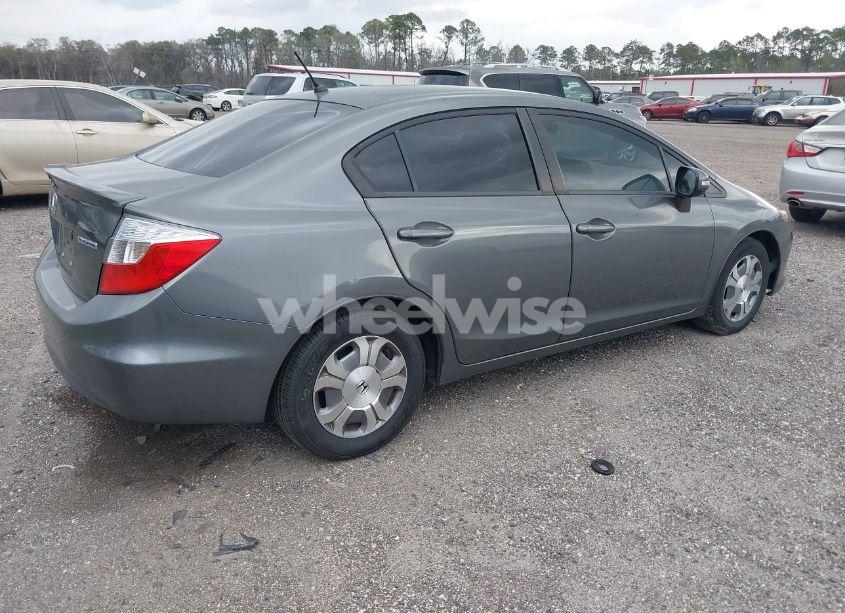 Photo 4 of 2012 Honda Civic HYBRID (VIN JHMFB4F39CS002608)