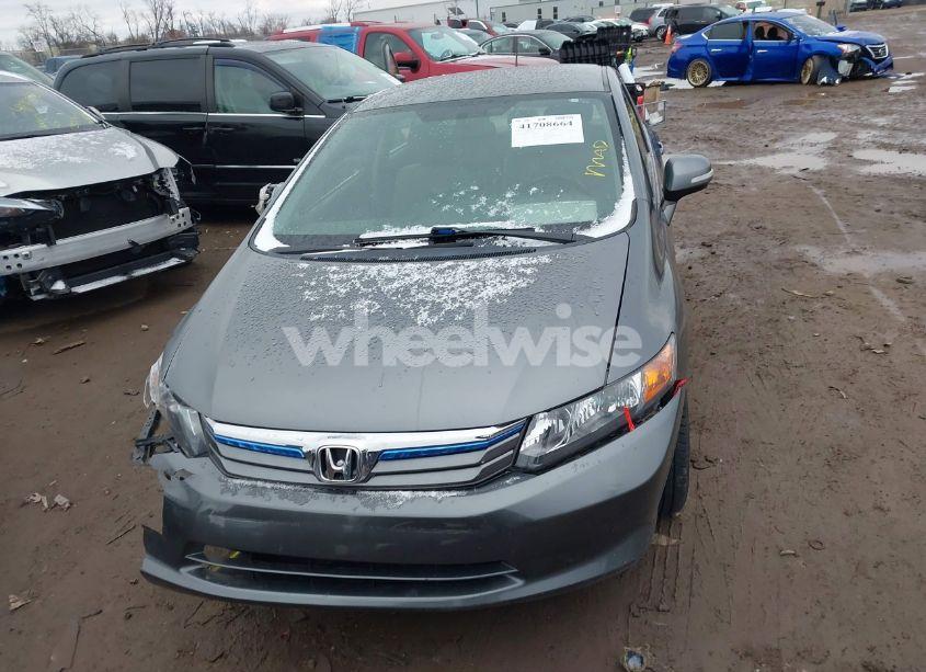 Photo 12 of 2012 Honda Civic HYBRID (VIN JHMFB4F3XCS001399)