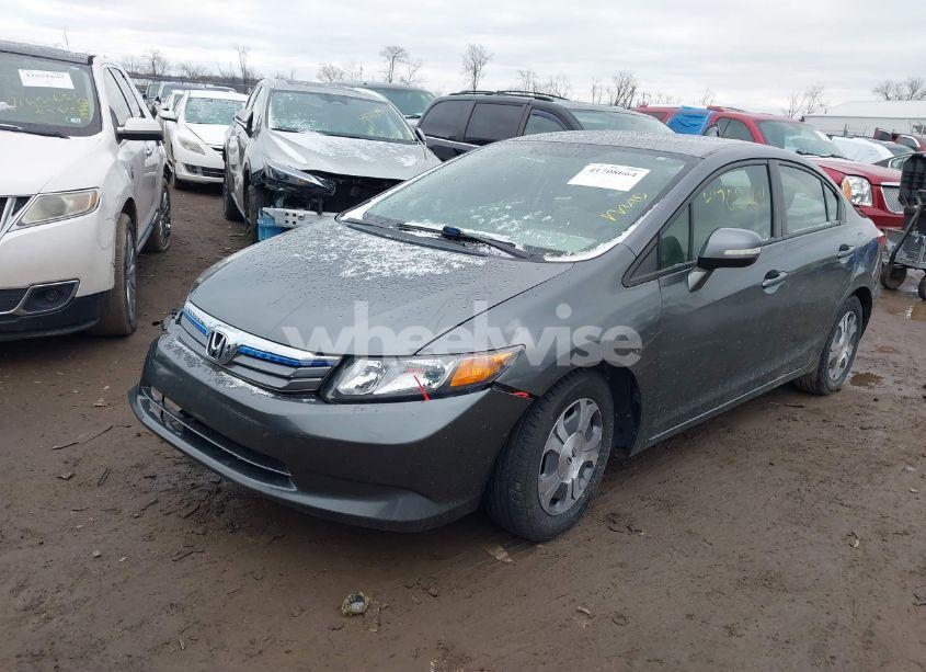 Photo 2 of 2012 Honda Civic HYBRID (VIN JHMFB4F3XCS001399)
