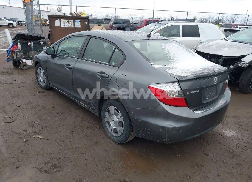 Photo 3 of 2012 Honda Civic HYBRID (VIN JHMFB4F3XCS001399)