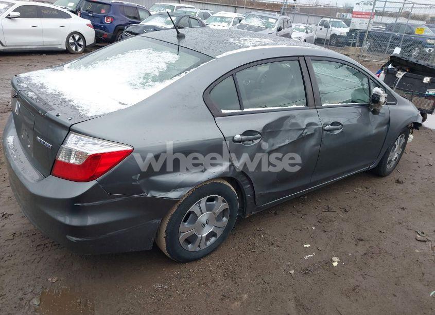 Photo 4 of 2012 Honda Civic HYBRID (VIN JHMFB4F3XCS001399)