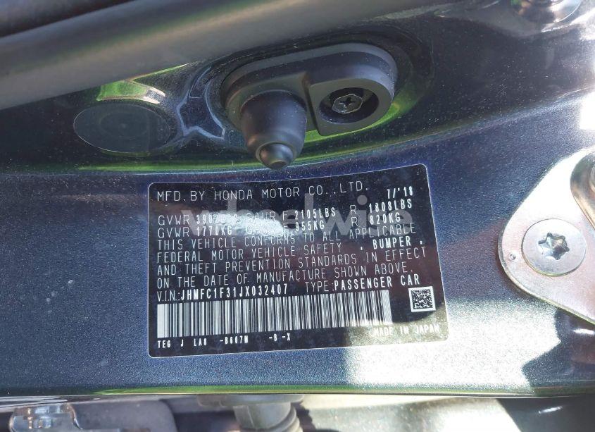 Photo 9 of 2018 Honda Civic EX-T (VIN JHMFC1F31JX032407)