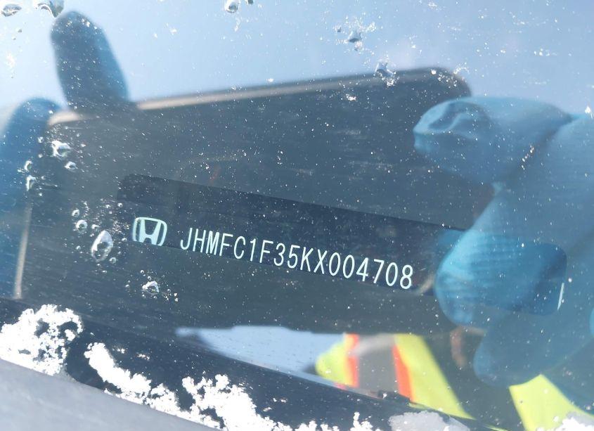 Photo 9 of 2019 Honda Civic EX (VIN JHMFC1F35KX004708)