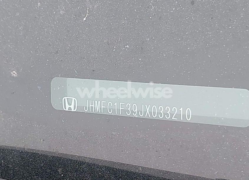 Photo 9 of 2018 Honda Civic EX-T (VIN JHMFC1F39JX033210)