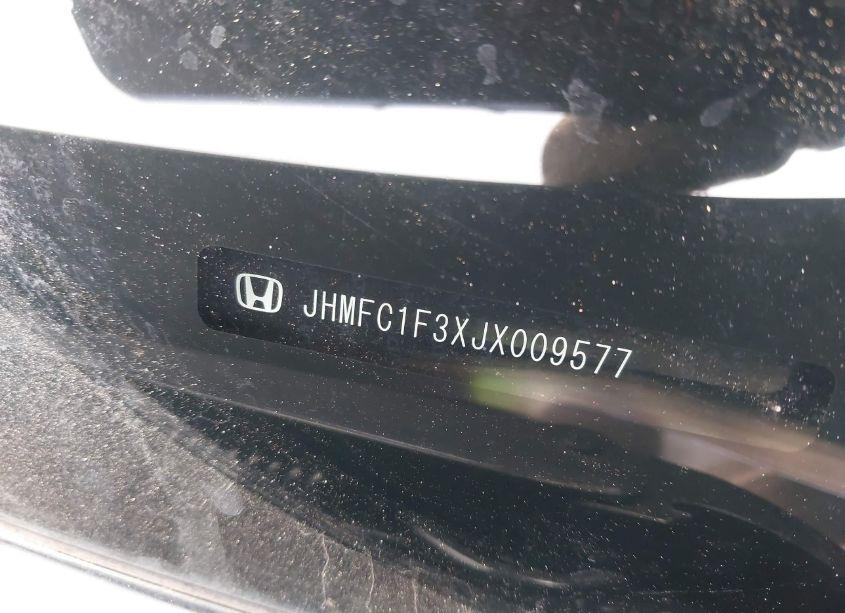 Photo 9 of 2018 Honda Civic EX-T (VIN JHMFC1F3XJX009577)