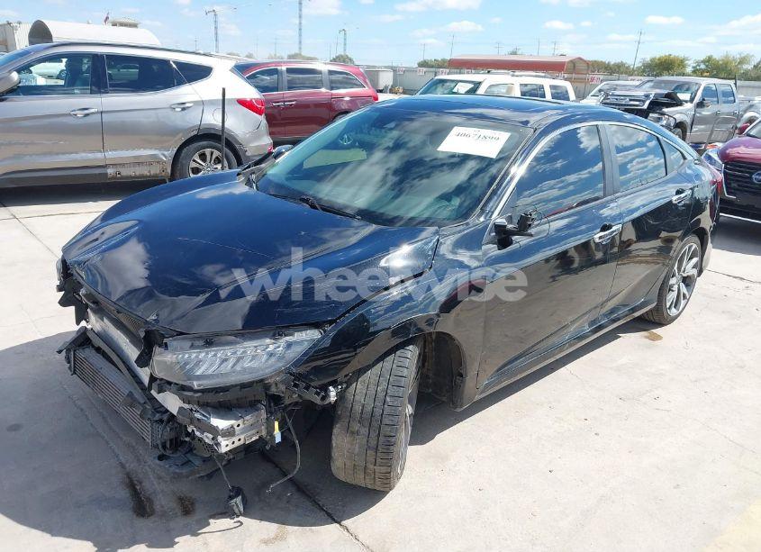 Photo 2 of 2019 Honda Civic TOURING (VIN JHMFC1F97KX013771)