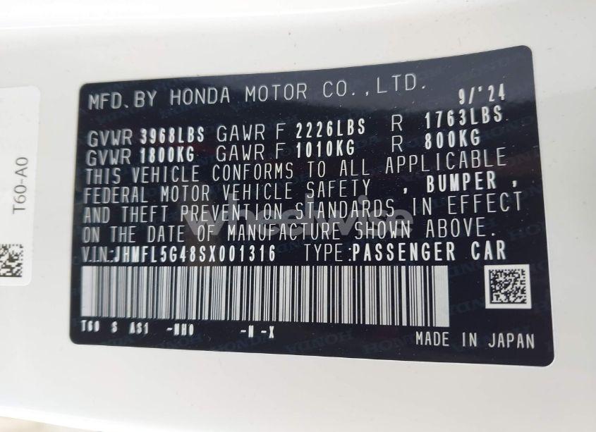 Photo 9 of 2025 Honda Civic TYPE R (VIN JHMFL5G48SX001316)