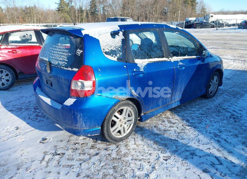Photo 4 of 2007 Honda Fit SPORT (VIN JHMGD37627S053777)