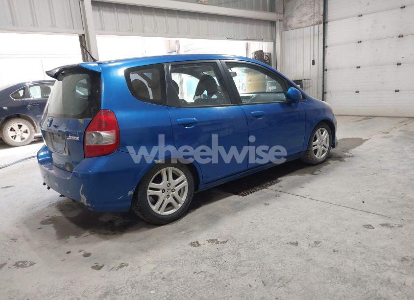 Photo 4 of 2007 Honda Fit SPORT (VIN JHMGD37637S009481)