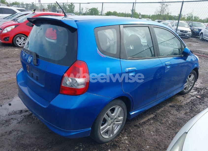 Photo 4 of 2008 Honda Fit SPORT (VIN JHMGD37668S033730)