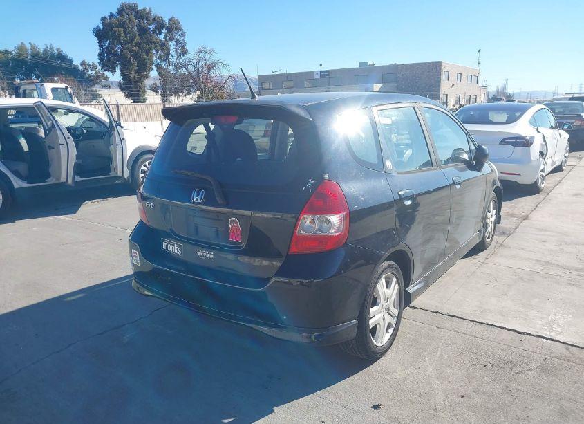 Photo 4 of 2007 Honda Fit SPORT (VIN JHMGD37697S046406)
