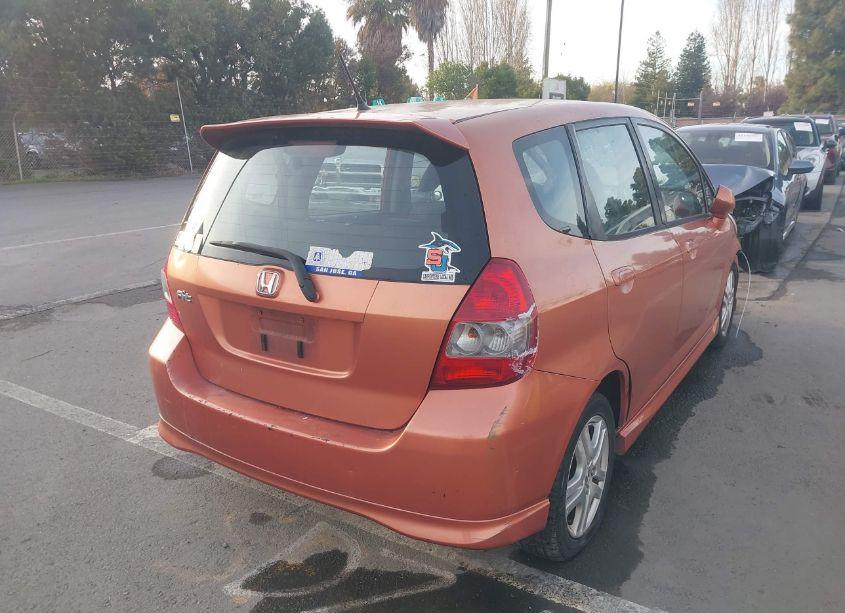 Photo 4 of 2007 Honda Fit SPORT (VIN JHMGD37697S060225)