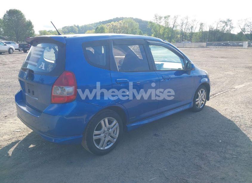 Photo 4 of 2007 Honda Fit SPORT (VIN JHMGD38607S033185)