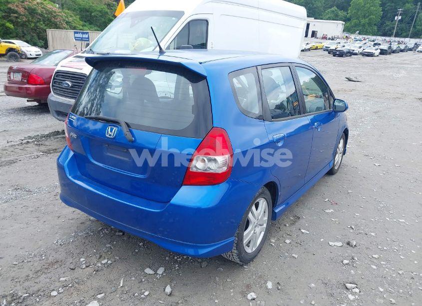 Photo 4 of 2007 Honda Fit SPORT (VIN JHMGD38607S049385)