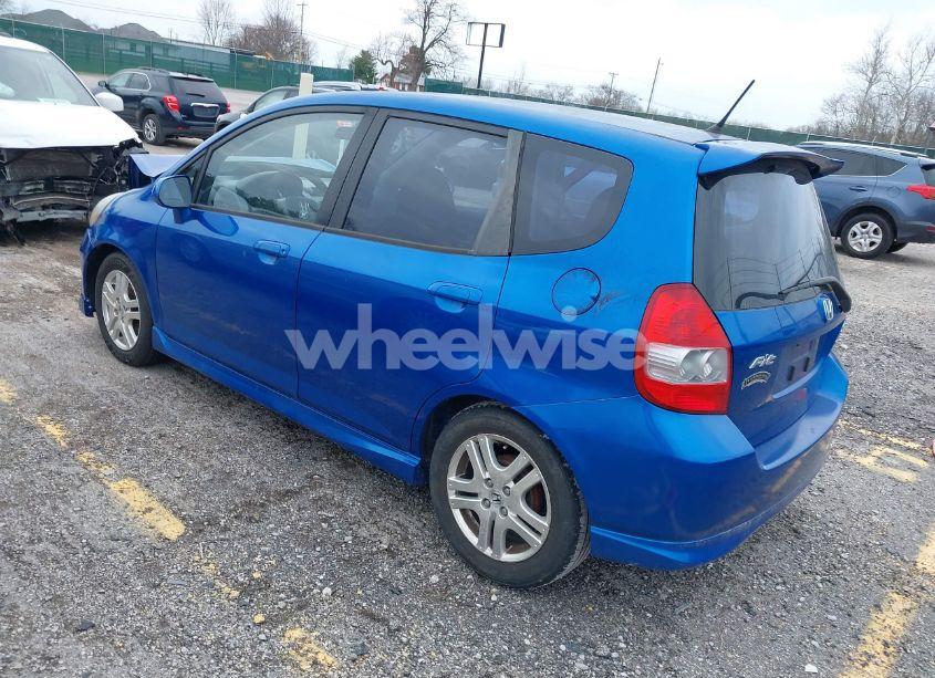 Photo 3 of 2007 Honda Fit SPORT (VIN JHMGD38607S064002)