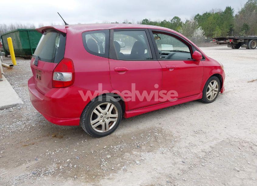 Photo 4 of 2007 Honda Fit SPORT (VIN JHMGD38617S020929)