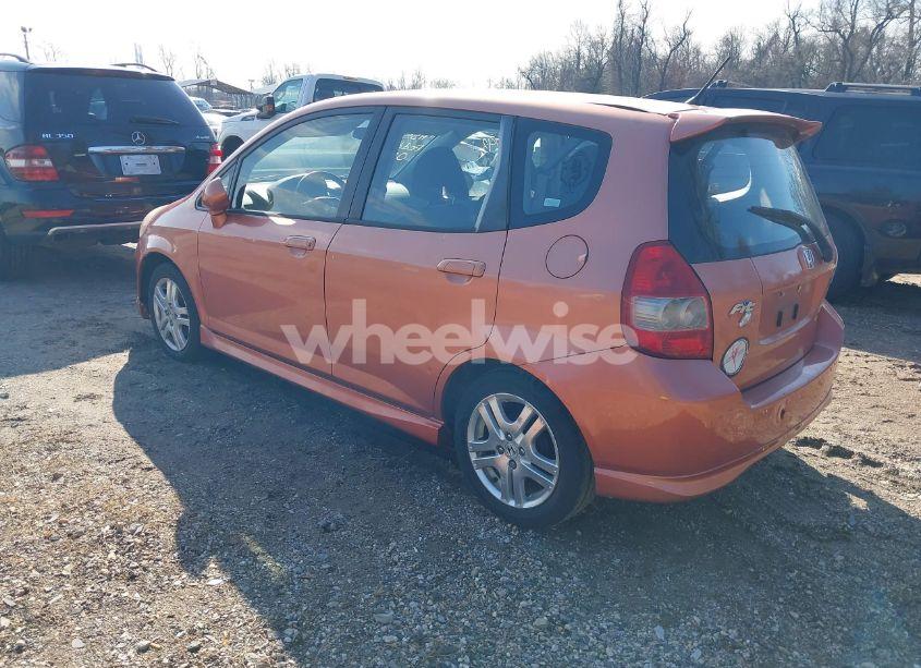 Photo 3 of 2007 Honda Fit SPORT (VIN JHMGD38617S027119)
