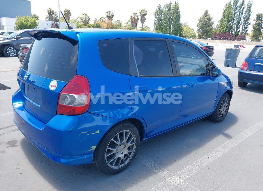 Photo 4 of 2007 Honda Fit SPORT (VIN JHMGD38617S036287)