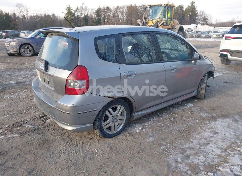 Photo 4 of 2007 Honda Fit SPORT (VIN JHMGD38627S013374)