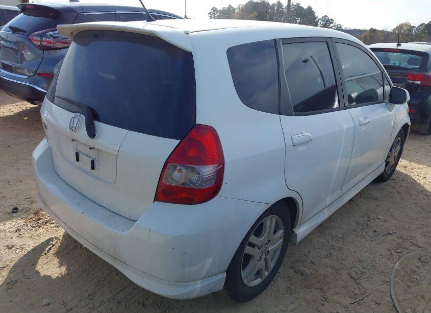Photo 4 of 2007 Honda Fit SPORT (VIN JHMGD38627S029316)