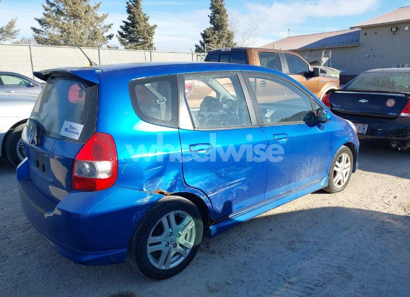 Photo 4 of 2007 Honda Fit SPORT (VIN JHMGD38627S033219)