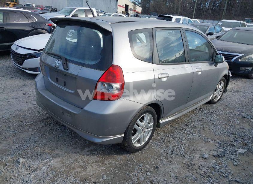 Photo 4 of 2007 Honda Fit SPORT (VIN JHMGD38627S037626)