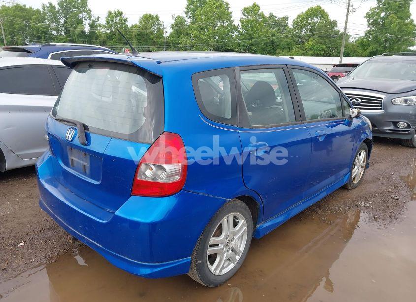 Photo 4 of 2007 Honda Fit SPORT (VIN JHMGD38637S009320)
