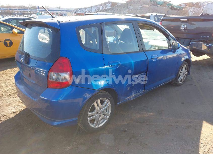 Photo 4 of 2007 Honda Fit SPORT (VIN JHMGD38637S019040)
