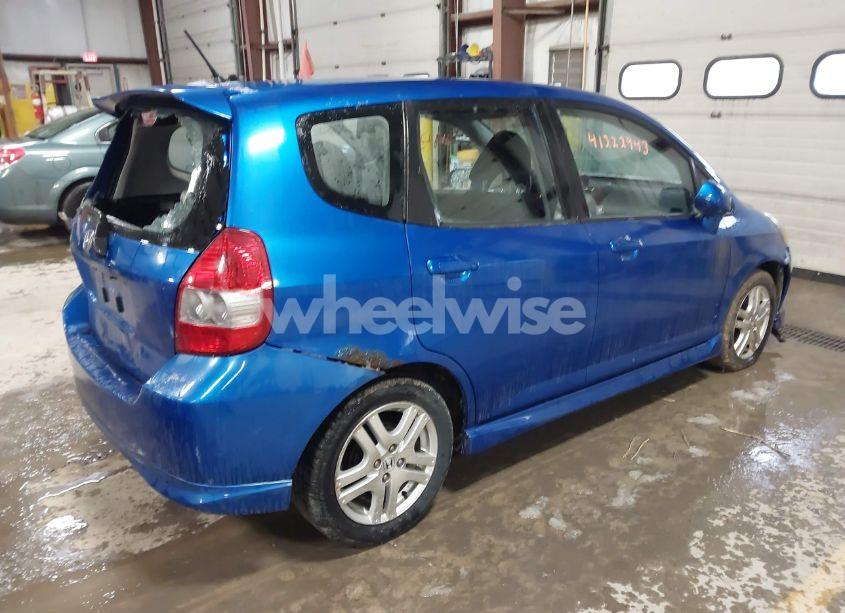 Photo 4 of 2007 Honda Fit SPORT (VIN JHMGD38637S023282)