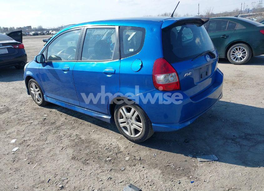 Photo 3 of 2007 Honda Fit SPORT (VIN JHMGD38637S049641)