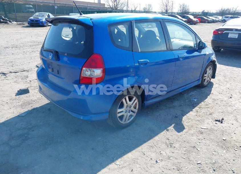 Photo 4 of 2007 Honda Fit SPORT (VIN JHMGD38637S049641)