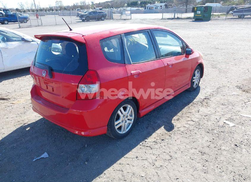Photo 4 of 2008 Honda Fit SPORT (VIN JHMGD38638S059264)