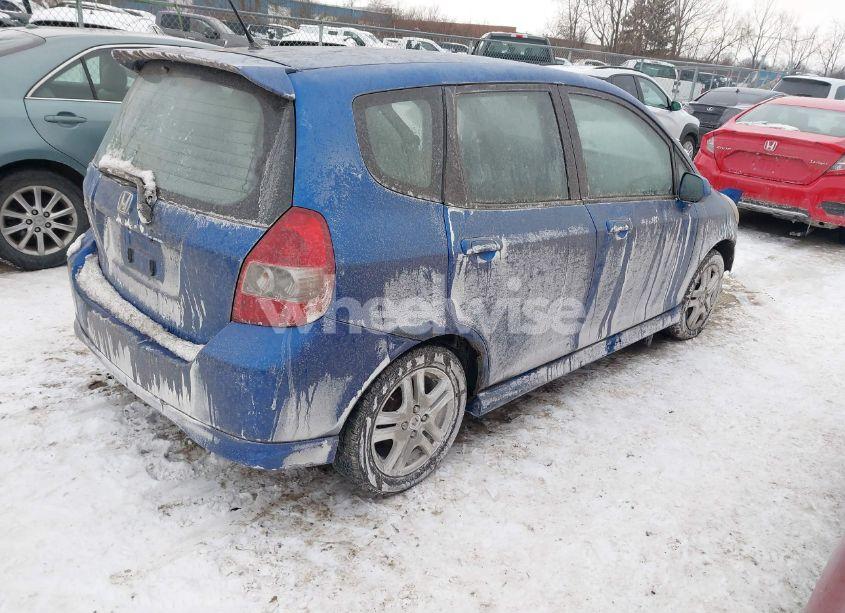 Photo 4 of 2007 Honda Fit SPORT (VIN JHMGD38647S003784)