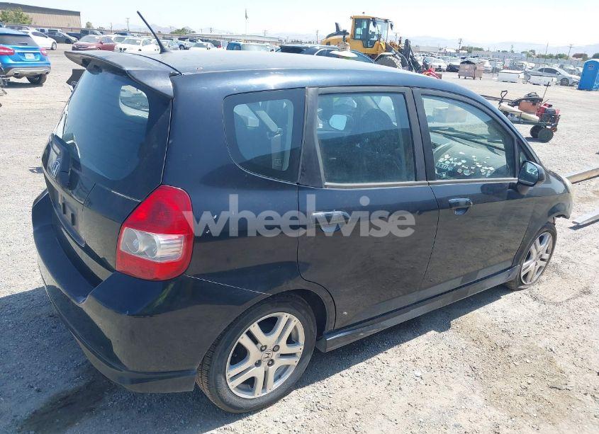 Photo 4 of 2007 Honda Fit SPORT (VIN JHMGD38647S033321)