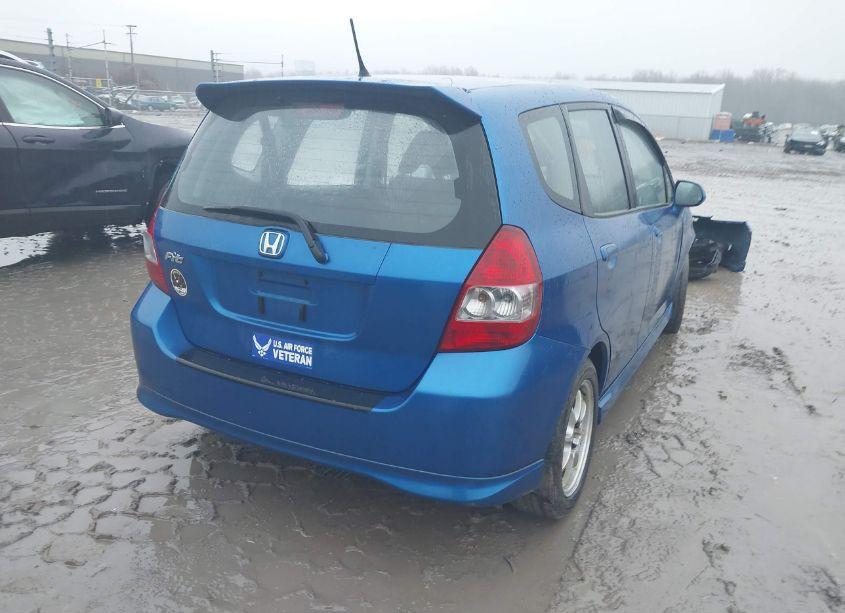 Photo 4 of 2007 Honda Fit SPORT (VIN JHMGD38647S039684)